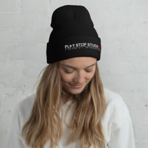 PSS White Cuffed Beanie